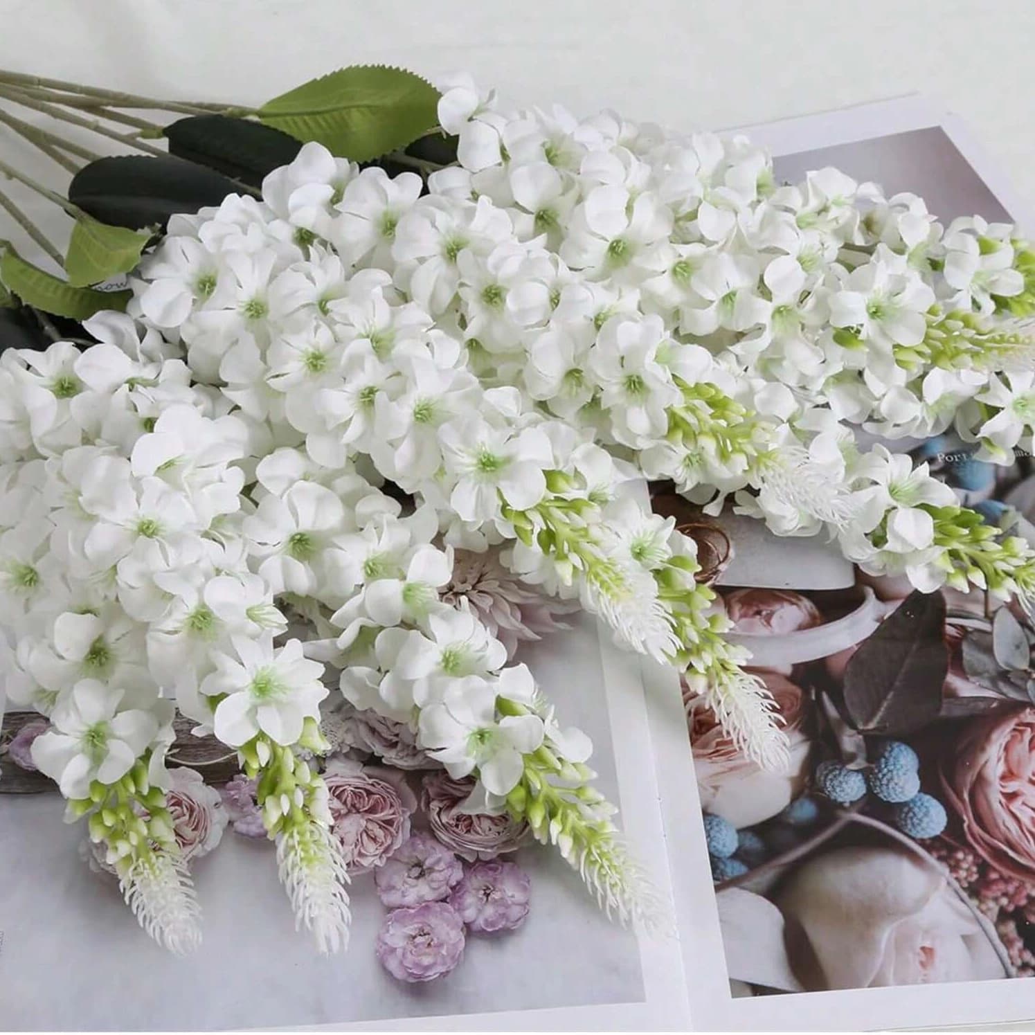 Artificial Flowers Shyacinth Rattan House Double Room Celebration Festival Outdoor Garden Wall Courtyard Gift Pack DIY Decorative accessory