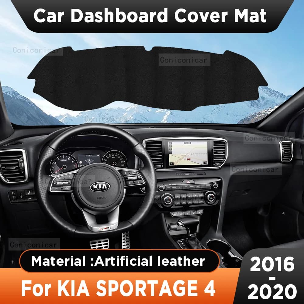 Per KIA Sportage 4 2016 2017 2018 2019 2020 Cruscotto Dell'automobile Della Copertura Zerbino Parasole Pad Tappeto Zerbino Anti-UV Accessori Tappetini Protettivi