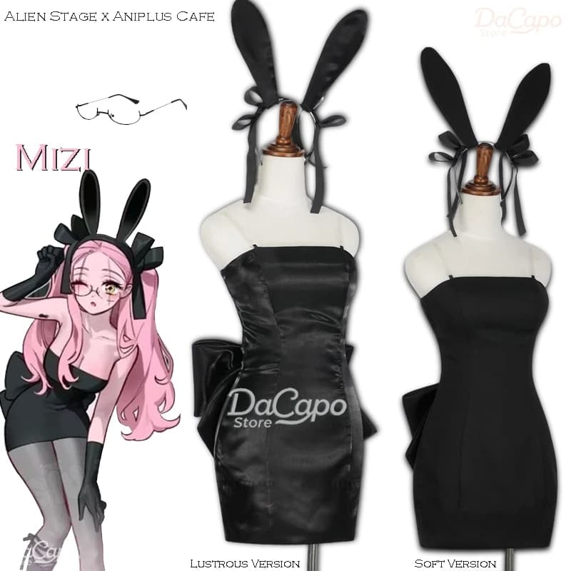 Bunny Alien Stage Alien Stage Mizi Cosplay Aniplus Cafe Dress Sexy Bunny Girls Dress Halloween Clothing Women Wig