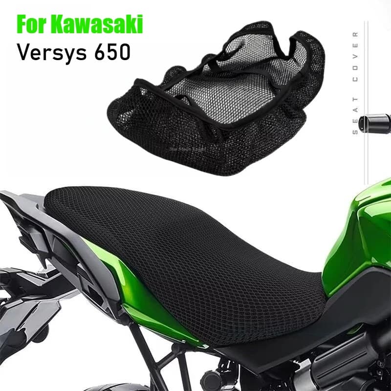 Coprisedile 3D per Kawasaki Versys 650 Versys650 Accessori moto Cuscino protettivo Sedile sella in tessuto di nylon Coprisedile fresco