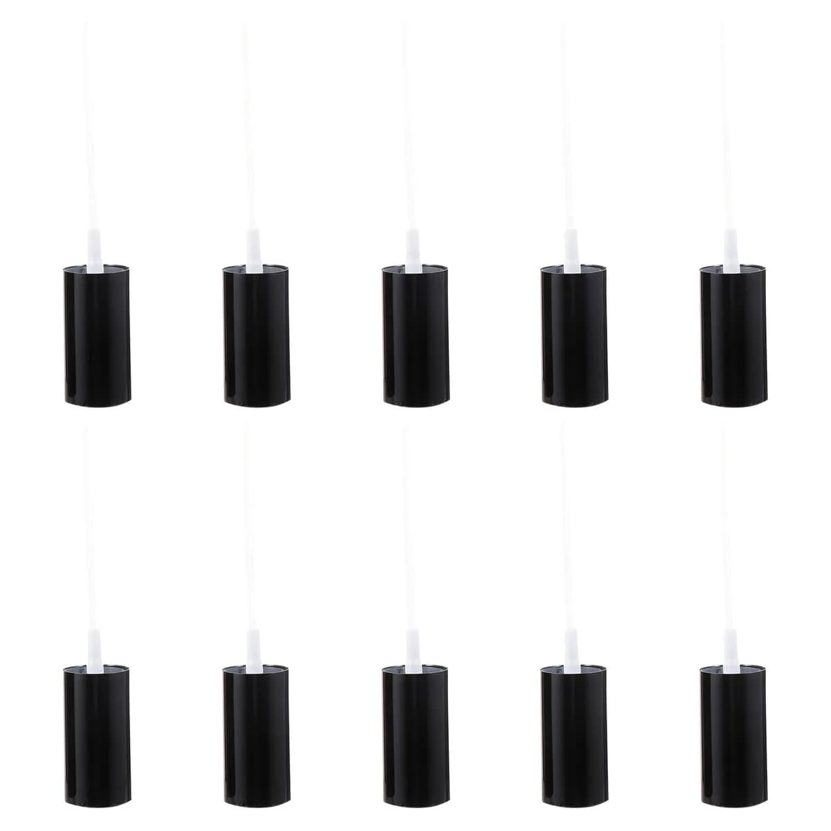 10 Pezzi Ugelli Spray in Alluminio Neri di Ricambio per Bottiglie d'Acqua, Nebulizzatori a Spruzzo Fine per Piante, Pulizia, Ugelli Riutilizzabili per Bottiglie