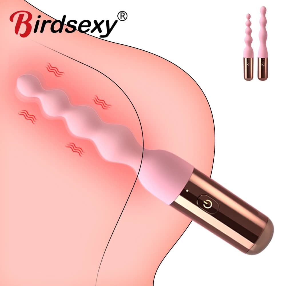 Perline anali vibratore butt plug giocattoli adulti del sesso per le donne stimolatore del punto G della vagina uomini massaggiatore della prostata dildo masturbatore femminile
