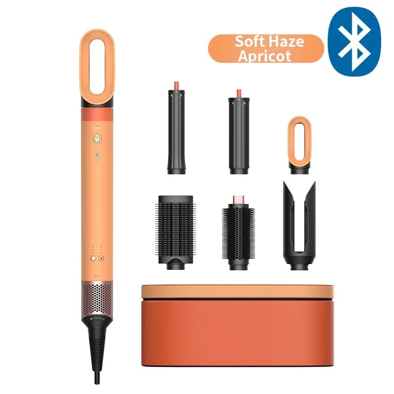 6in 1 Multi Hair Dryer StylerHS09 Auto-Curling Barrel Hot AirBrush Soft Straightening BrushNegative Ion Fast Dry NozzleGift Box
