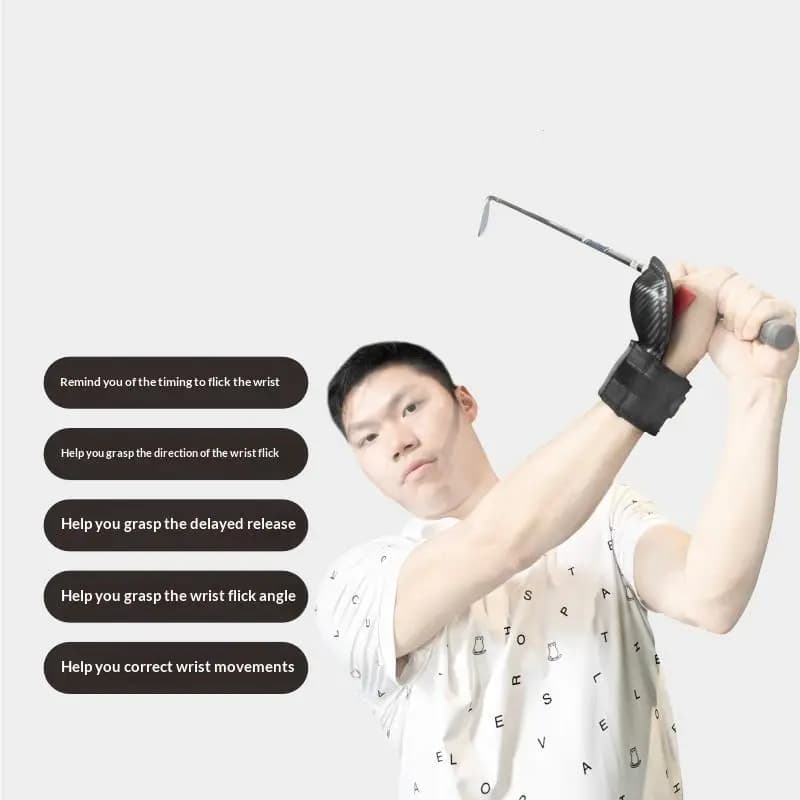 Correttore Angolo Polso Golf Hot Sale, Ausilio Allenamento Swing Golf, Fascia di Supporto Polso, Trainer Correttore per Tutti i Golfisti