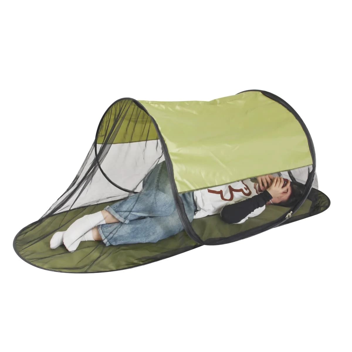 Tenda Parasole Estiva a Guscio, Zanzariera a Lancio Manuale, Tenda da Campeggio Esterna, Copertura Zanzariera Pieghevole, Riparo Solare e Antizanzare