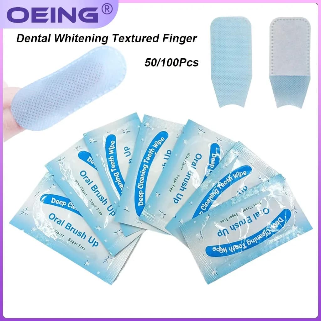 OEING 50/100pcs Deep Cleansing Of The Tooth Saddles For Your finger Cleansing Tooth Whitening Help Brush Dentale Hygiene Care Tool Oral