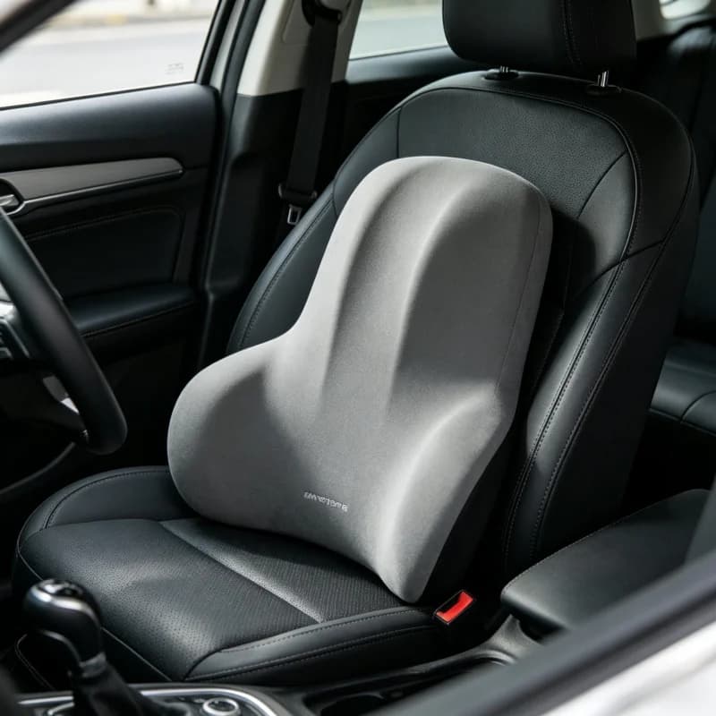 Cuscino Lombare in Memory Foam Multifunzionale per Auto, Ufficio, Sedia da Gaming, Sollievo dal Dolore Post-Parto