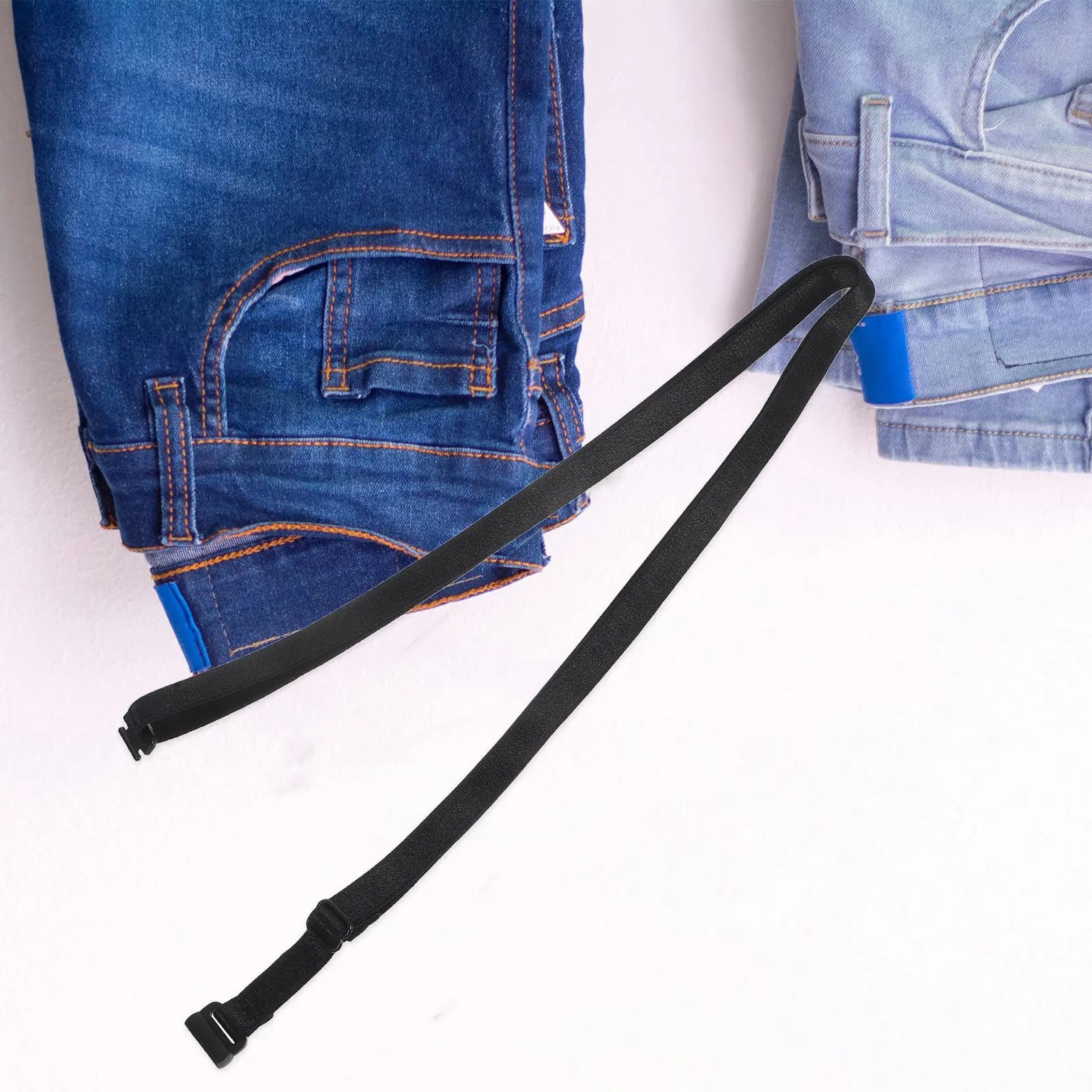 Cintura Elastica Invisibile Regolabile per Uomo e Donna, Controllo Lunghezza Camicia, Stringipancia per Jeans, Cintura alla Moda
