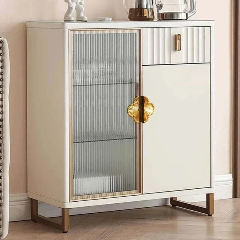 Maniglie Vintage in Ottone a Quattro Foglie per Armadi, Maniglie Francesi di Lusso Leggero per Porte di Armadi e Cassetti, Maniglie Europee per Mobili