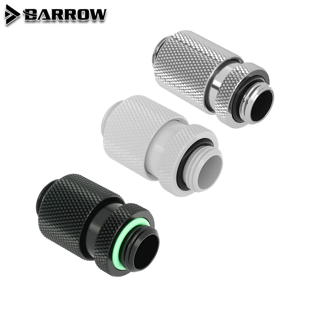 Barrow PC Extender Raccordo di raffreddamento ad acqua Connettore rotante telescopico G1/4 Maschio a Maschio Raccordi di regolazione minore