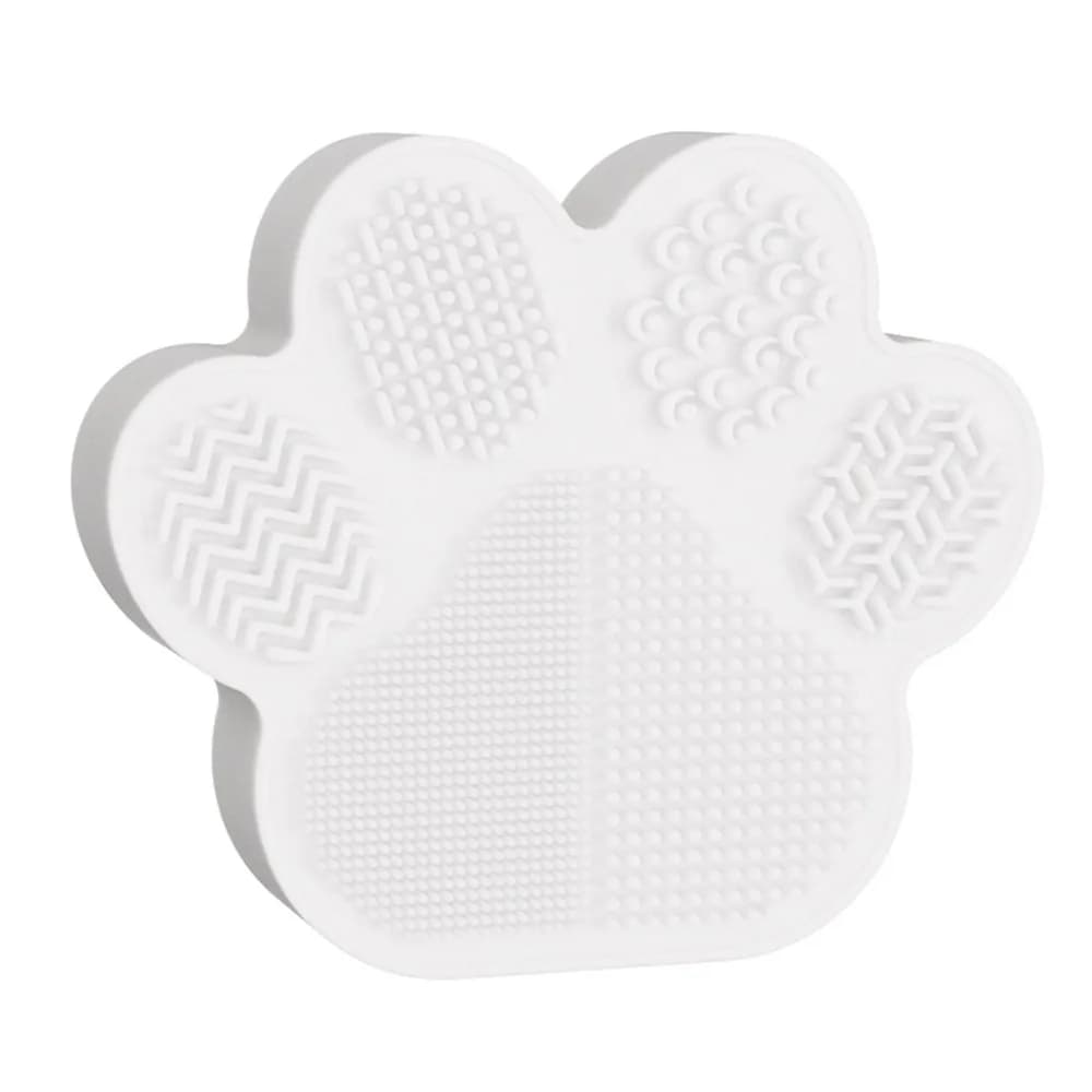 2 in 1 Makeup Brush Cleaning Tool Cartoon Cat's Paw Multi-functional Makeup Brush Holder Silicone Multicolor
