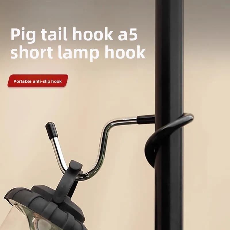 Camping light hook without holes Suitable for hanging lights for curtains, bird eaters, garden lights, lanterns and decorative objects 5 pieces