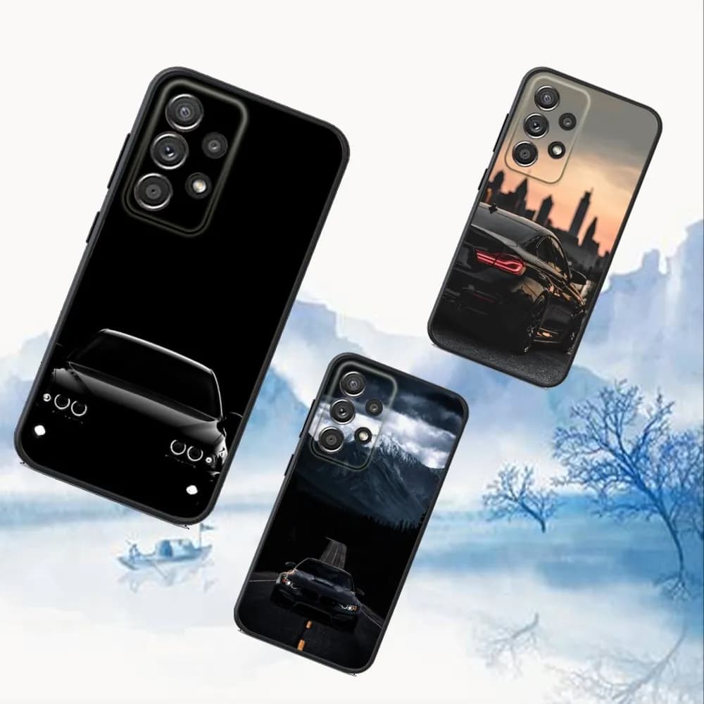 R-Rosso Blu Auto per B-Bmwes-S Custodia per telefono per Samsung S25,S24,S21,S22,S23,S30,Ultra,S20,Plus,Fe,Lite,Nota,10.9,5G Cover nera
