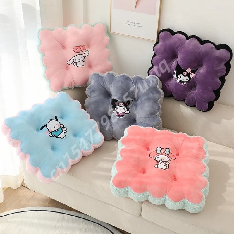 Cuscino per sedile anime cartone animato addensato Cuscino per seduta confortevole Cuscino per schienale in stile giapponese Decorazioni per la casa