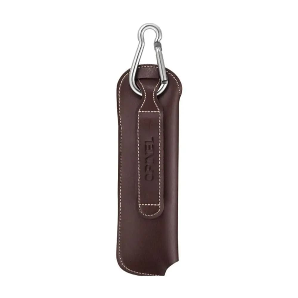 Coltello pieghevole portatile fodero fodero strumento torcia cintura Loop caso coltello in pelle guaina tasca copertura attrezzatura per il trasporto all'aperto