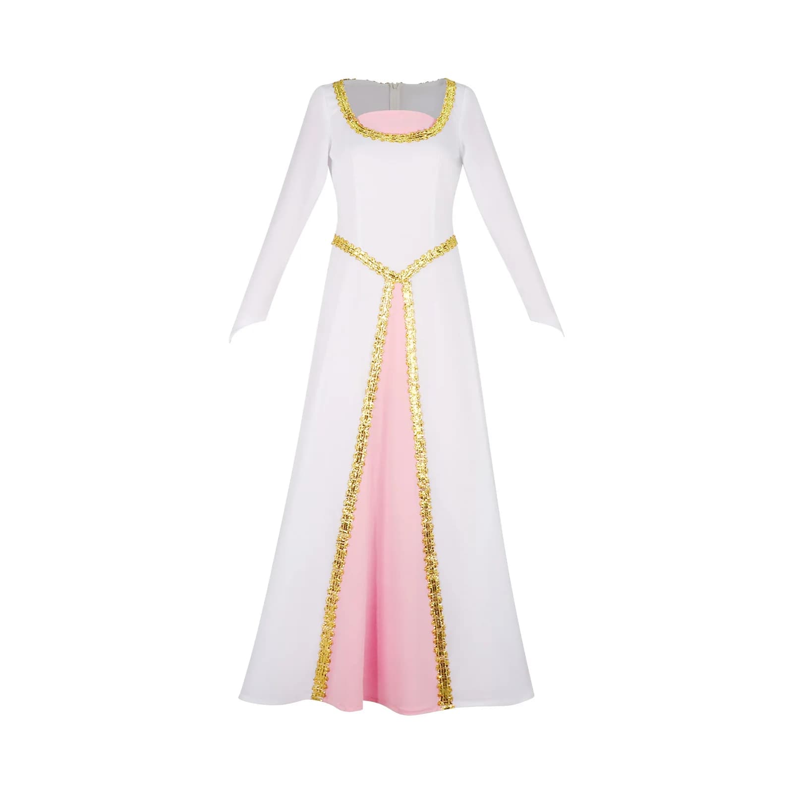 Costume da Principessa Fiona, Abito Bianco da Sposa, Vestito da Sera per Halloween, Travestimento per Donne