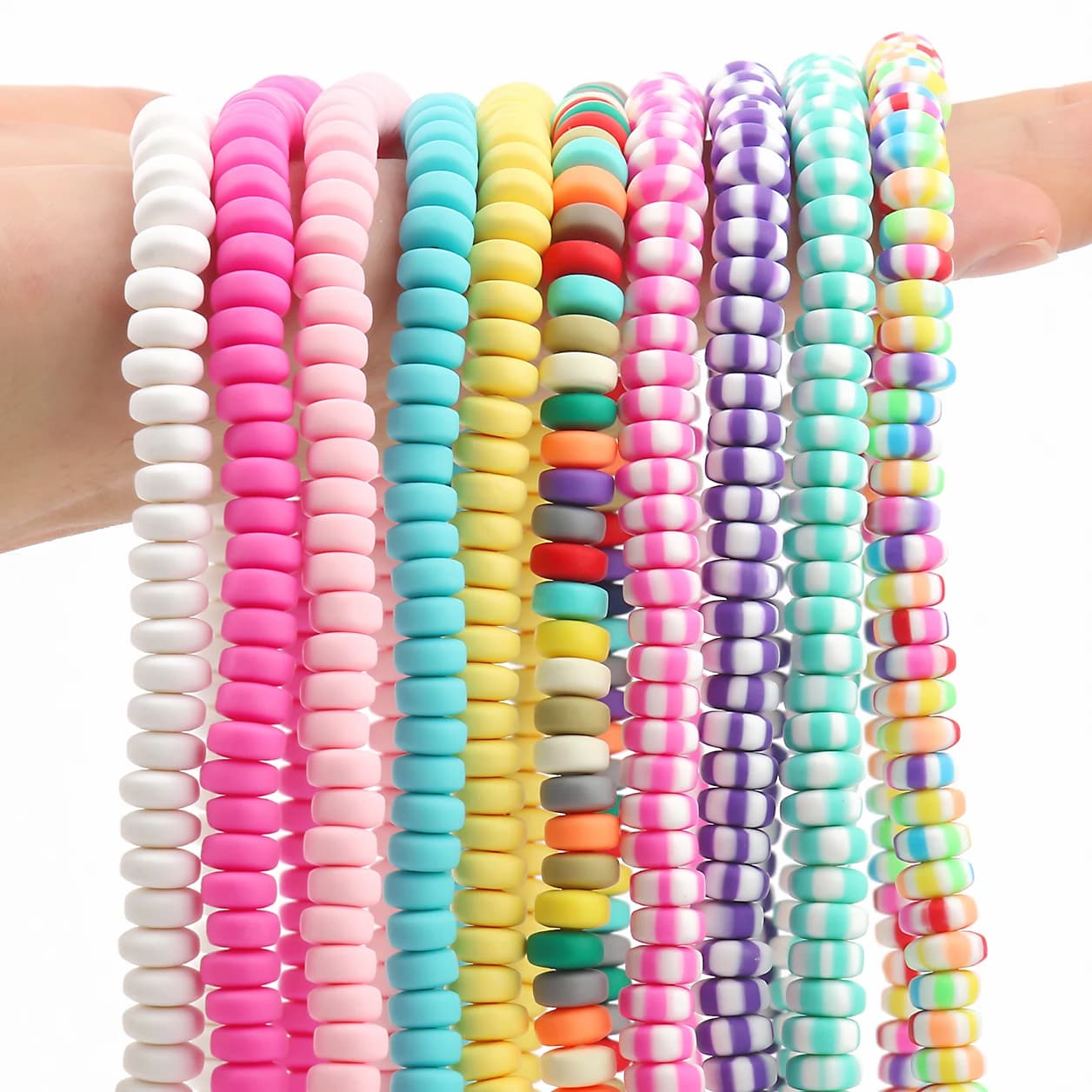 7x3mm Abaco Perline di Argilla Polimero Smerigliato Allentato Del Distanziatore Rondelle Perline Disco per la Produzione di Gioielli Collana Accessori Braccialetto FAI DA TE