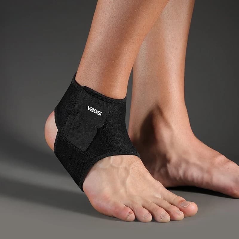 Supporto Regolabile per Caviglia Sportiva, Fascia Stabilizzatrice per Distorsioni, Sollievo da Fascite Plantare, Traspirante, per Uomini e Donne
