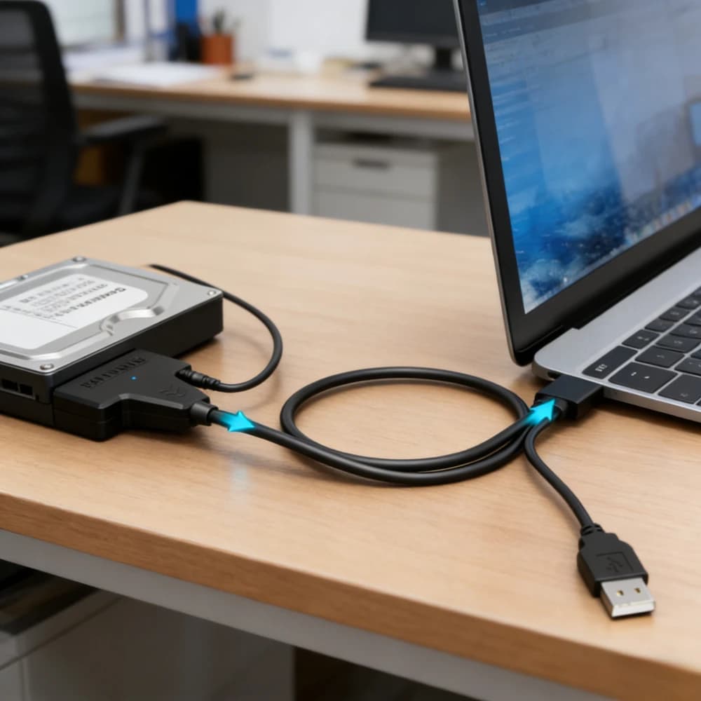 Cavo USB SATA 3, adattatore da SATA a USB 3.0, fino a 6 Gbps, supporta SSD/HDD esterni da 2,5 pollici, 22 pin SATA III A25 2.0