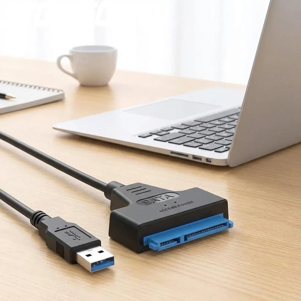 Cavo USB SATA 3 con adattatore USB 2.0 Type C per hard disk esterno SSD/HDD da 25 pollici compatibile con laptop e PC