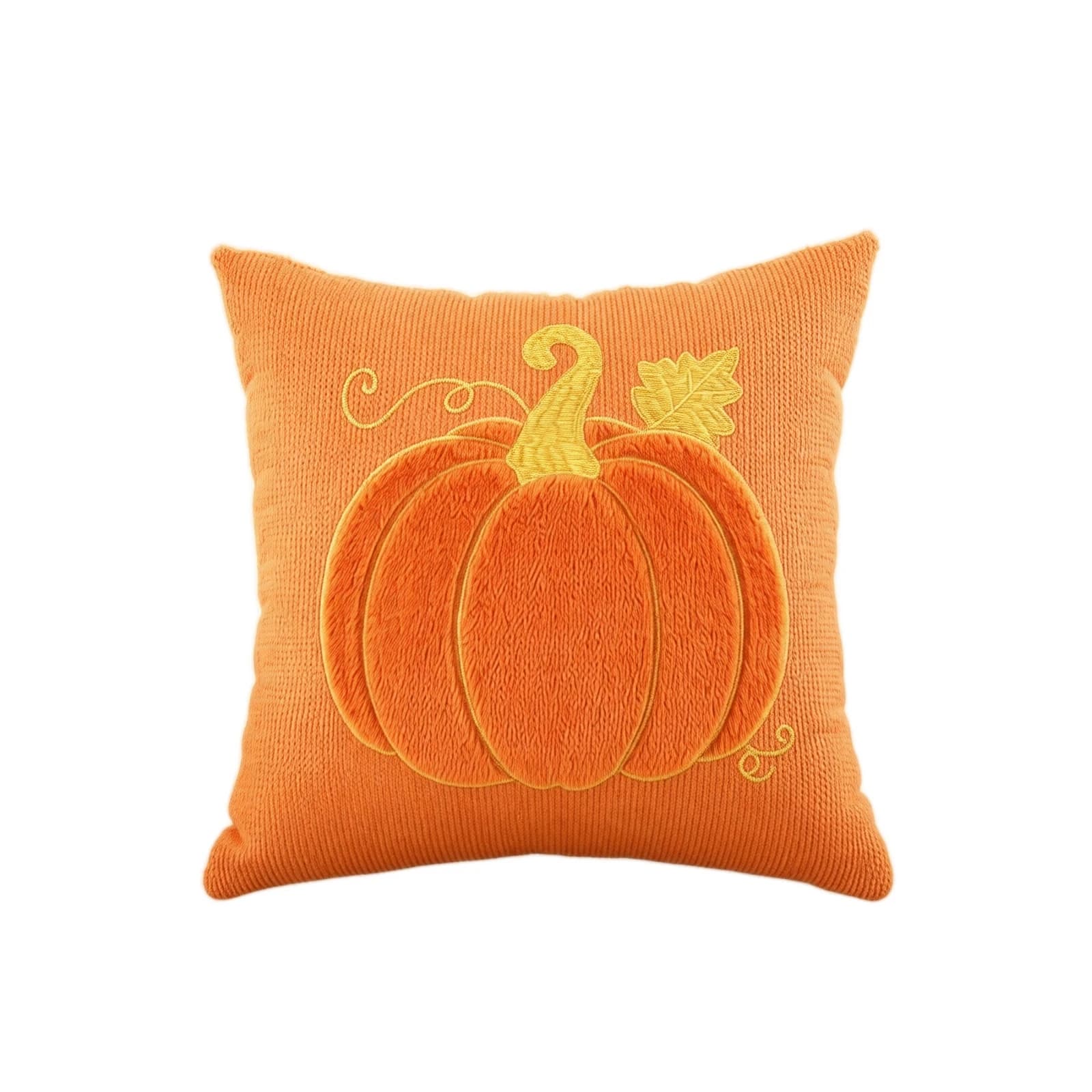 45x45cm Leaf Pumpkin Quilted Soft Pillowcase Halloween Party Home Living Room Sofa Decoration Cushion Cover