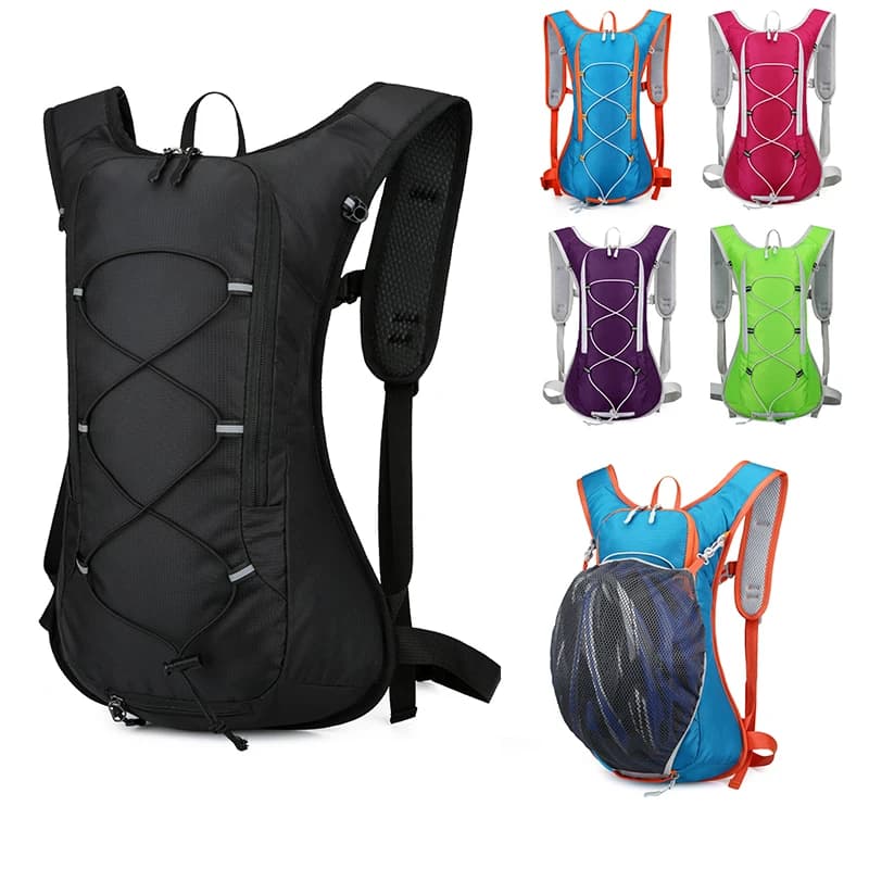 New Outdoor Sports Bike Backpack, Cycling, Running, Hiking, Moisturizing Bag, Helmet Bag, Waterproof Ultralight Backpack
