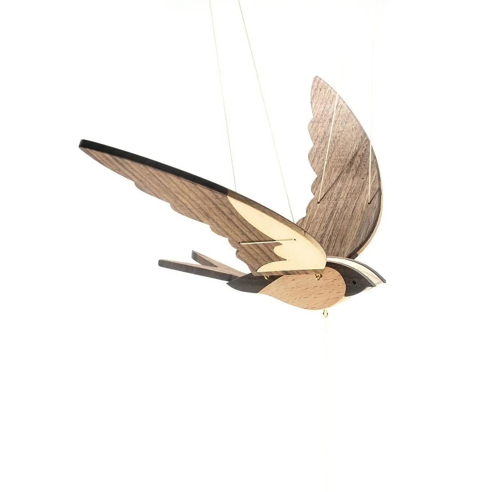 Flying Swallow Wind Chime DIY Material Lightweight Elegant Craft Gift Collection Creative Home Decor for Office Farmhouse Dorm