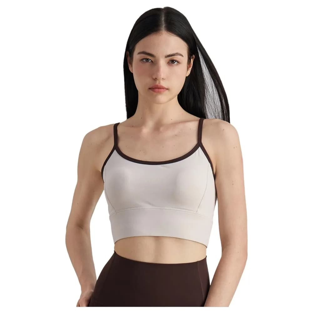 Contrasting Color Sports Vest Splicing Design Comfortable Yoga Underwear Breathable Moisture-Wicking Sports Bra Running