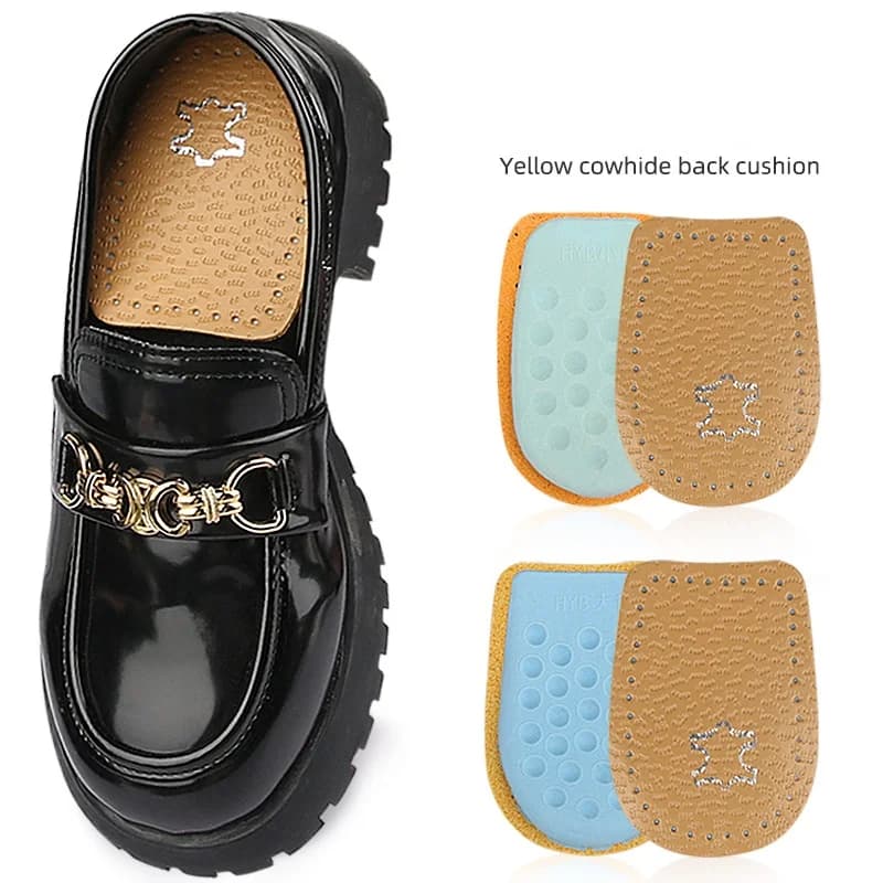 New Cow Leather Heel Pad for Women Shoes Latex Shock-absorbing Sports Heel Pad High Heel Pad Wear Resistant Sole Pad