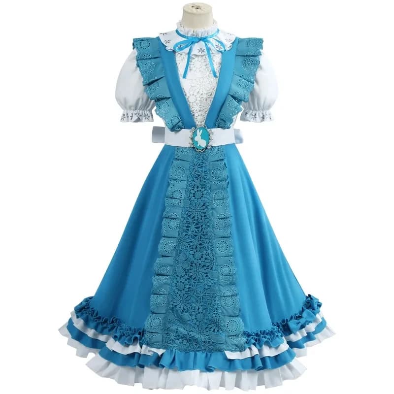 Costume da Giornalista di Identity V, Abito Cosplay Alice Dormiente, Vestito per Feste a Tema