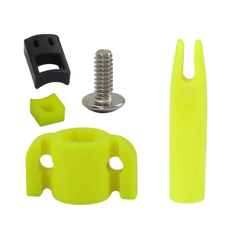 Nuovo Kit di Accessori per Frecce da Pesca con Arco, Set Portatile di Slider per Nock Frecce, Accessori per Tiro con l'Arco