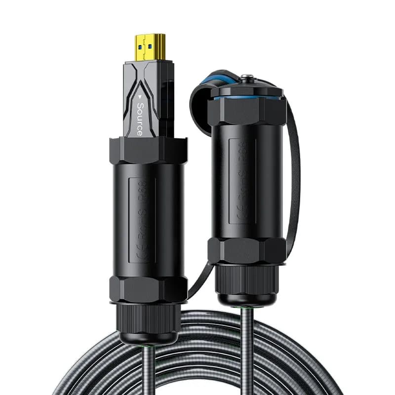 DTECH 5m 3D HD cable 8K@60Hz 48Gbps HDMI 2.1 optical fiber armor with waterproof shell