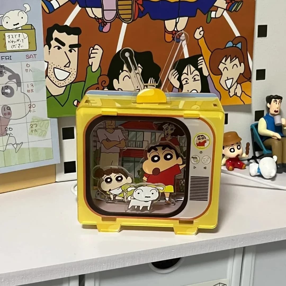 Crayon Shin chan Fai da te Anime Figure Cartoon Acrilico TV Luce notturna Camera da letto carina Dormitorio Ornamenti luminosi Ragazzo Ragazza Regalo per bambini