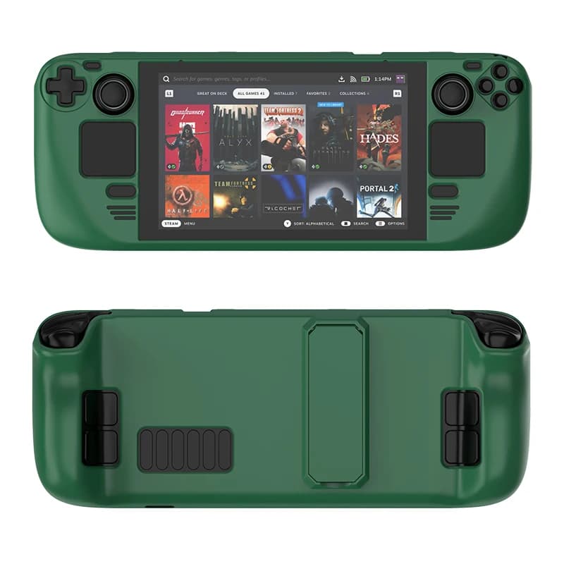 Custodia protettiva per Steam Deck, custodia protettiva colorata per controller Guscio rigido con supporto