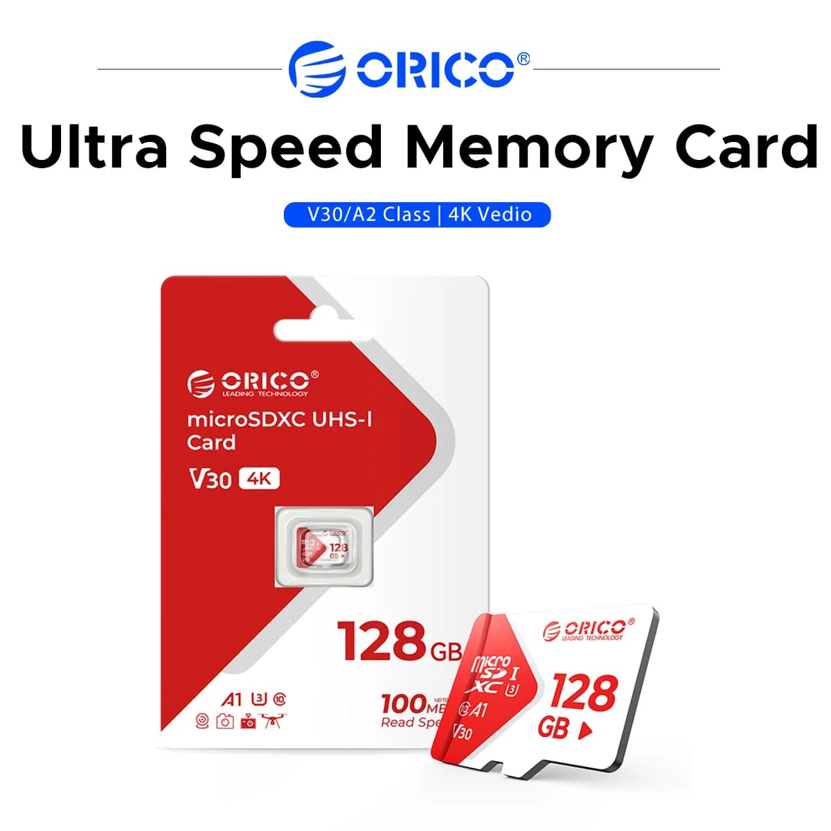 ORICO Memory Card 256GB 128GB 64GB 32GB TF Micro SD Card Class 10 UHS-I Flash Card Memory MicroSD for Samrtphone PC