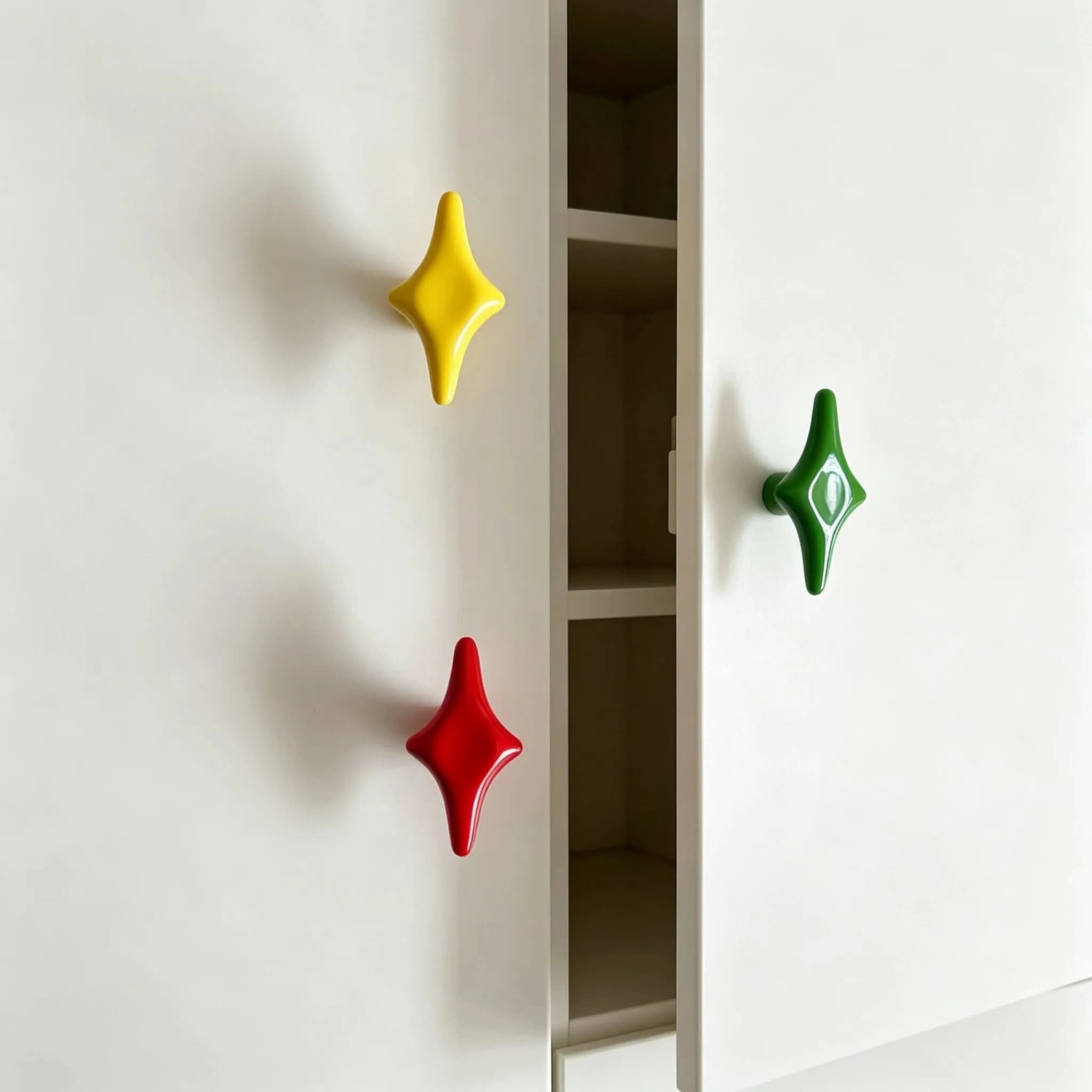 BCD-Minimalist Star Cabinet Pulls Wardrobe Handle Drawer Knobs Children's Room Color Simple Furniture Hardware Handle