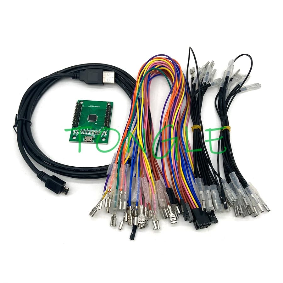 Xinmotek XM-10 Encoder USB DIY per 2 Giocatori, Compatibile con PS3, PC, Raspberry Pi, Accessori per Macchine Arcade Jamma MAME con Joystick