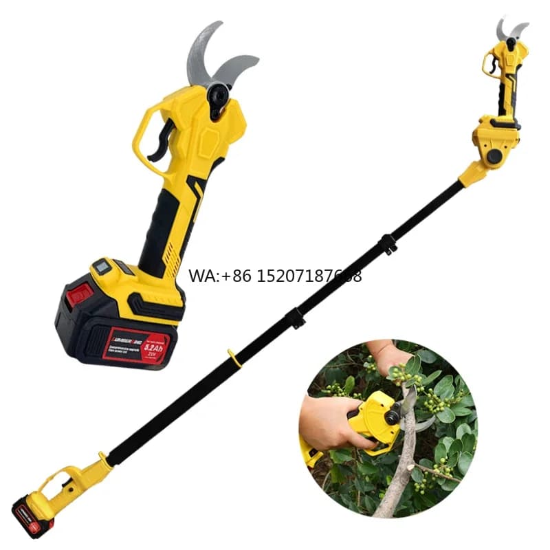Garden Scissors for Trees Rechargeable telescopic pruning shears with long handle for trees