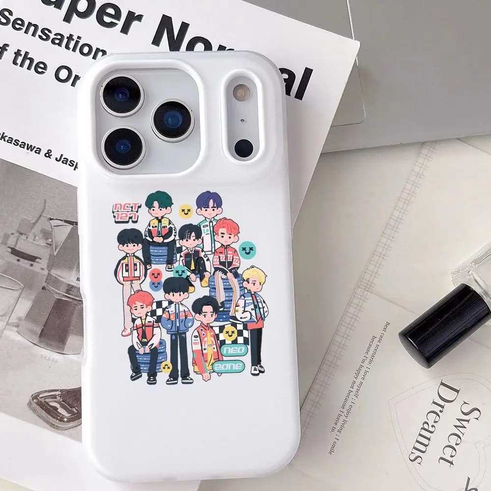 Cover per iPhone NCT 127 (K-Pop Coreano) Trasparente Antiurto Morbida in Gelatina per iPhone 17 16 15 14 13 12 11 Pro Max Plus Mini