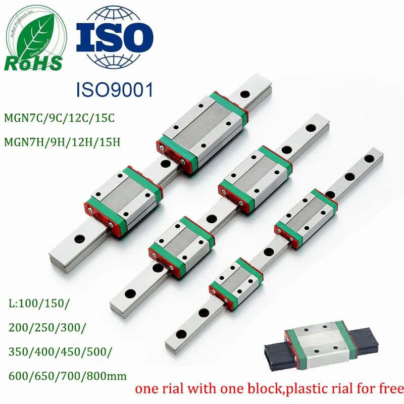 3D Stampante lineari della guida di cnc diapositiva guida lineare MGN12 trasporto MGN7 MGN12 MGN15 MGN9 L 100 350 400 500 600 800 millimetri in miniatura