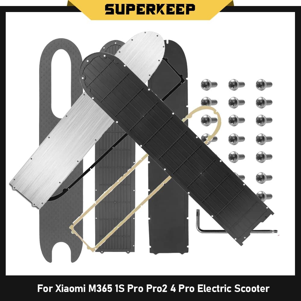For Xiaomi M365 1S Pro Pro2 4 Pro Electric Scooter 17/21PCS Screws Battery Bottom Cover Anti-Collision Non-Slip Floor Board Part
