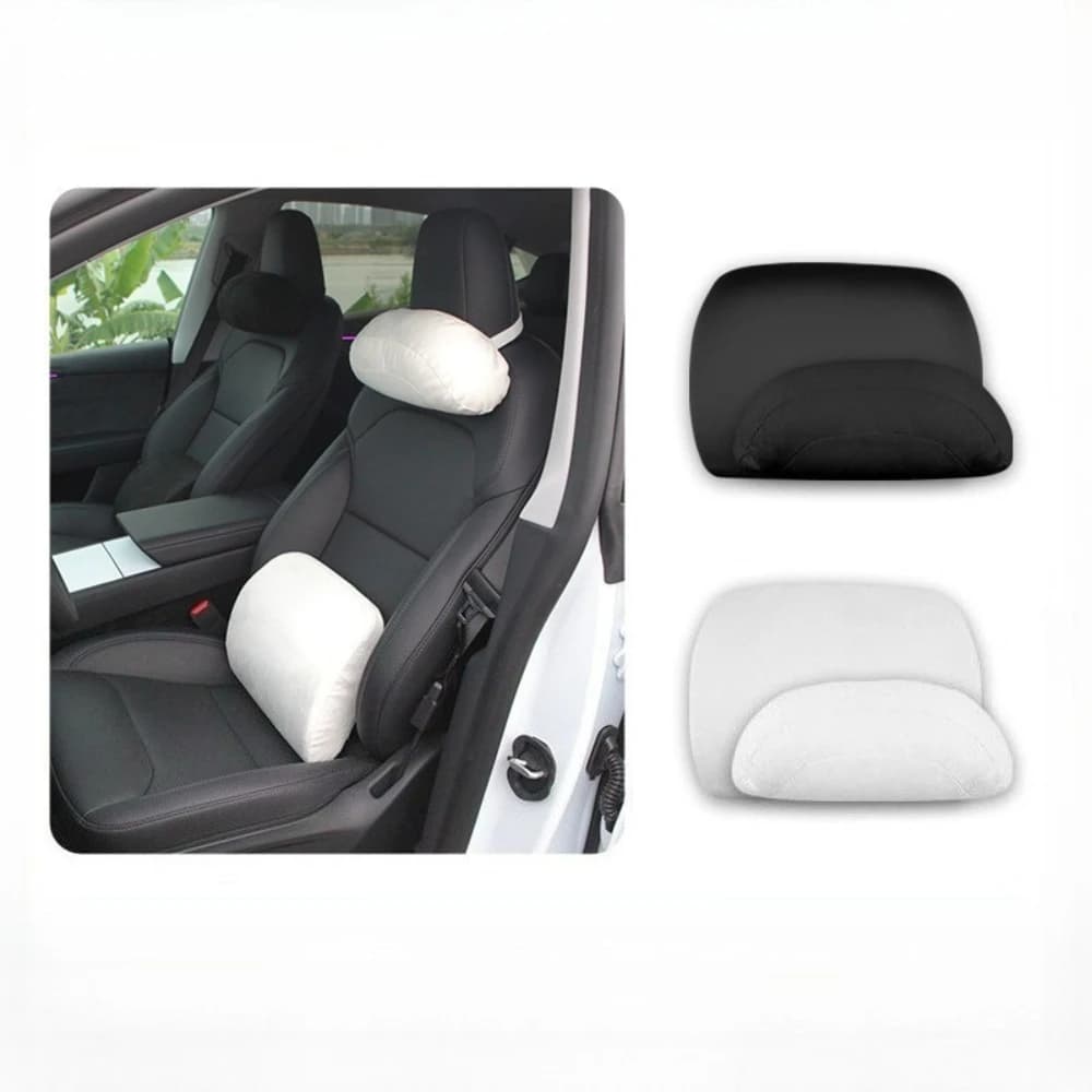 Cotton Neck Pillow Protection Lumbar Backrest Cushion For Tesla Model Y Juniper/Model 3+ Lumbar Cushion Pillows Car Accessories