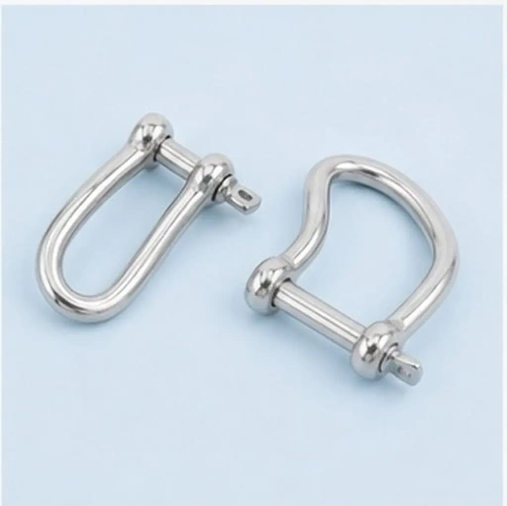 Marine Grade Stainless Steel Twist Shackle Heavy Duty Screw Pin Anchor Yacht Twisted Clevis for Boat Rigging Hardware