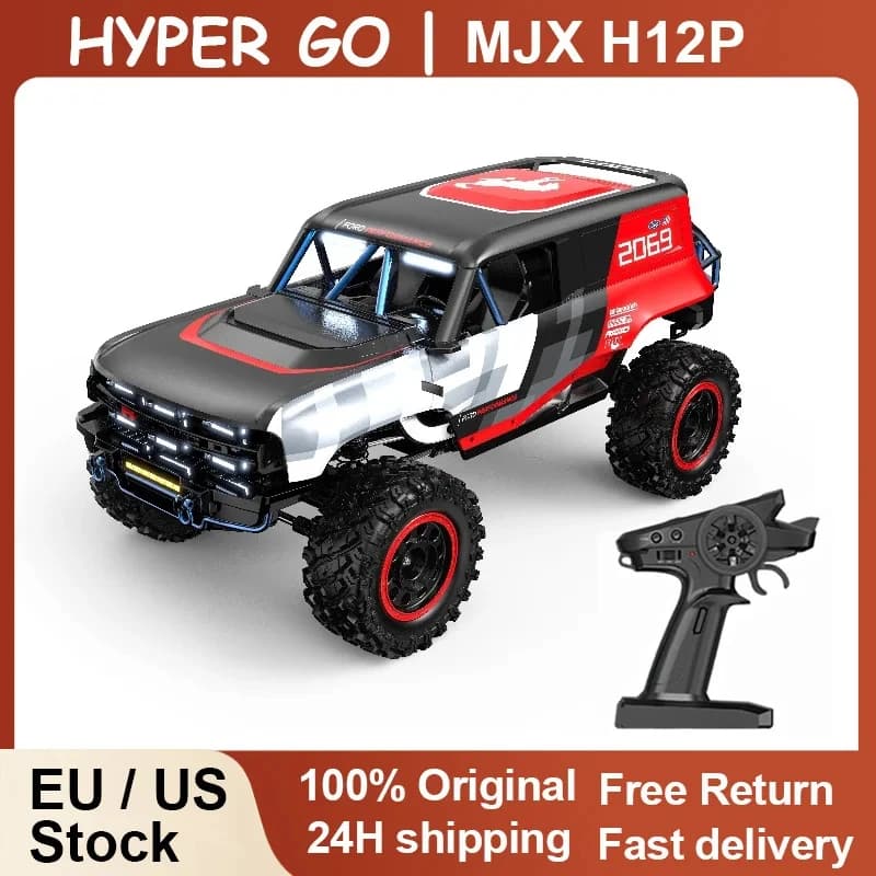 MJX 1:12 H12P Auto telecomandata ad alta velocità senza spazzole Auto da arrampicata RC professionale Veicolo fuoristrada a quattro ruote motrici RTR