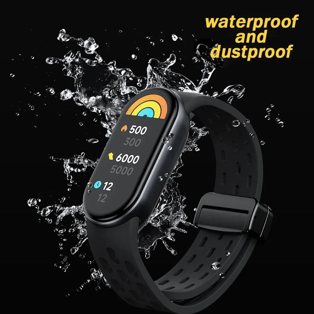 Cinturino per Xiaomi Mi Band 9 Smart Watch Bracciale sportivo in silicone per Mi Band 8 Cinturino di ricambio Miband 9 8 Accessori NFC