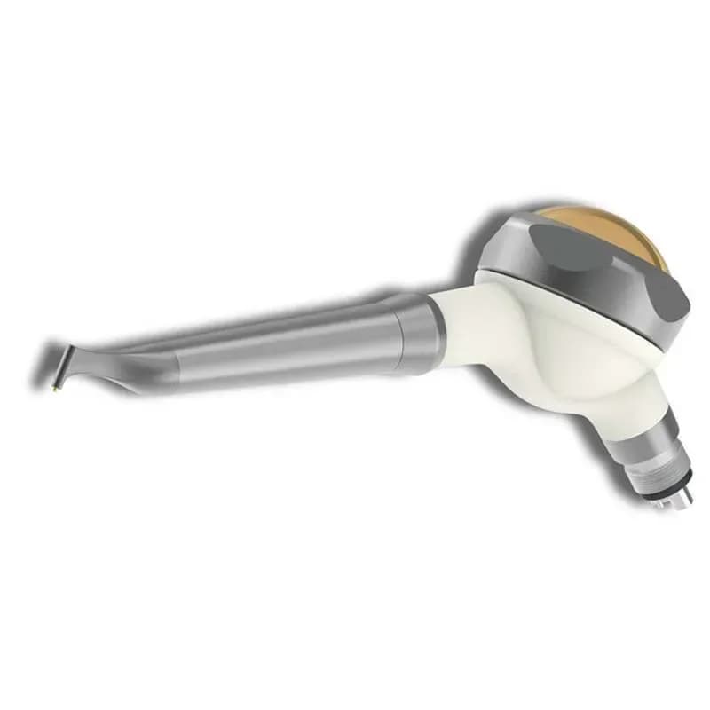 Portable tooth whitening device EMS with compressed air polishing system and oral polishing nozzle.
