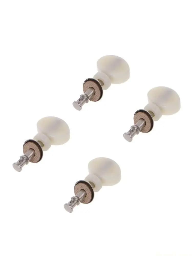31BE New White 4 pezzi corde per ukulele piroli per macchine accordatori attrito Ukulele