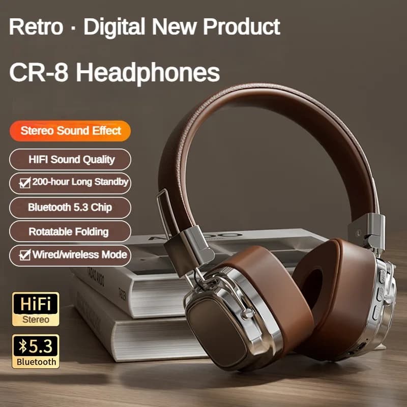 Head mounted headphones Bluetooth wireless earphones with microphone Headphones with noise cancelling Sounds stereo for players Fone Free Shipping