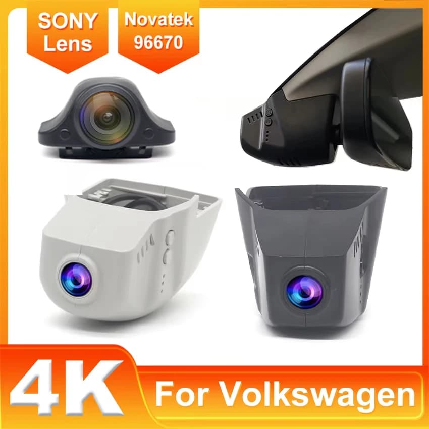 Installazione semplice Dash Cam Telecamera Dvr per auto per Volkswagen VW taigo Passat Alltrack B8 Para SEAT Ateca 2015-2023, Dashcam 4K 2160P