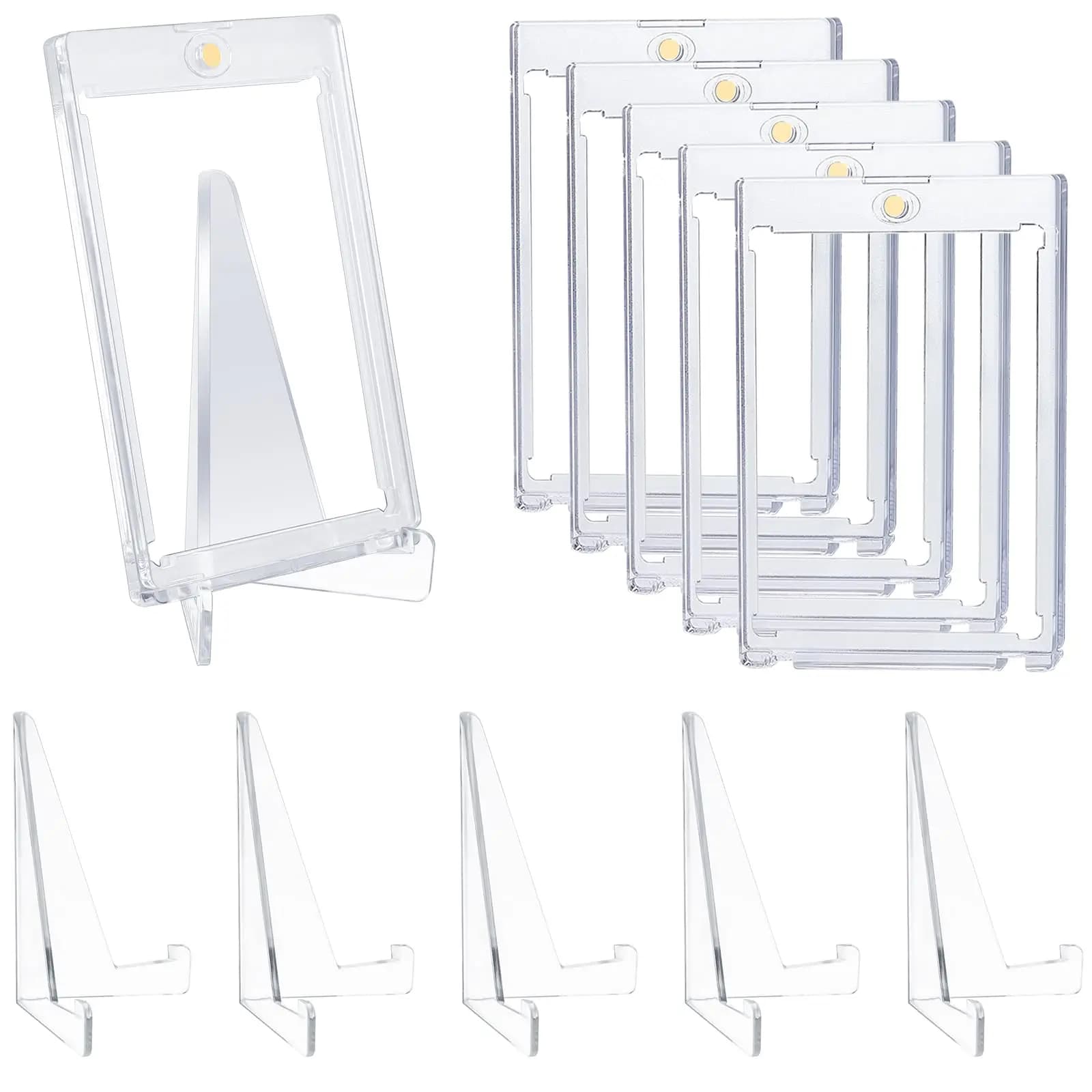 Set di vetrine porta carte magnetiche 35PT adatto per YuGiOh Pokmon Gioco Sport Carte collezionabili Maniche Giocattolo protettivo in acrilico duro